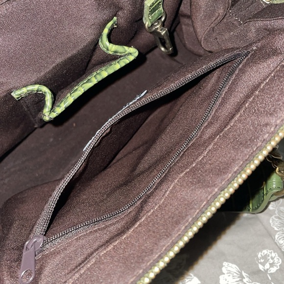 The Limited Green Multicolor Buckle Wool Blend Woven Knit Bag - Picture 9 of 12